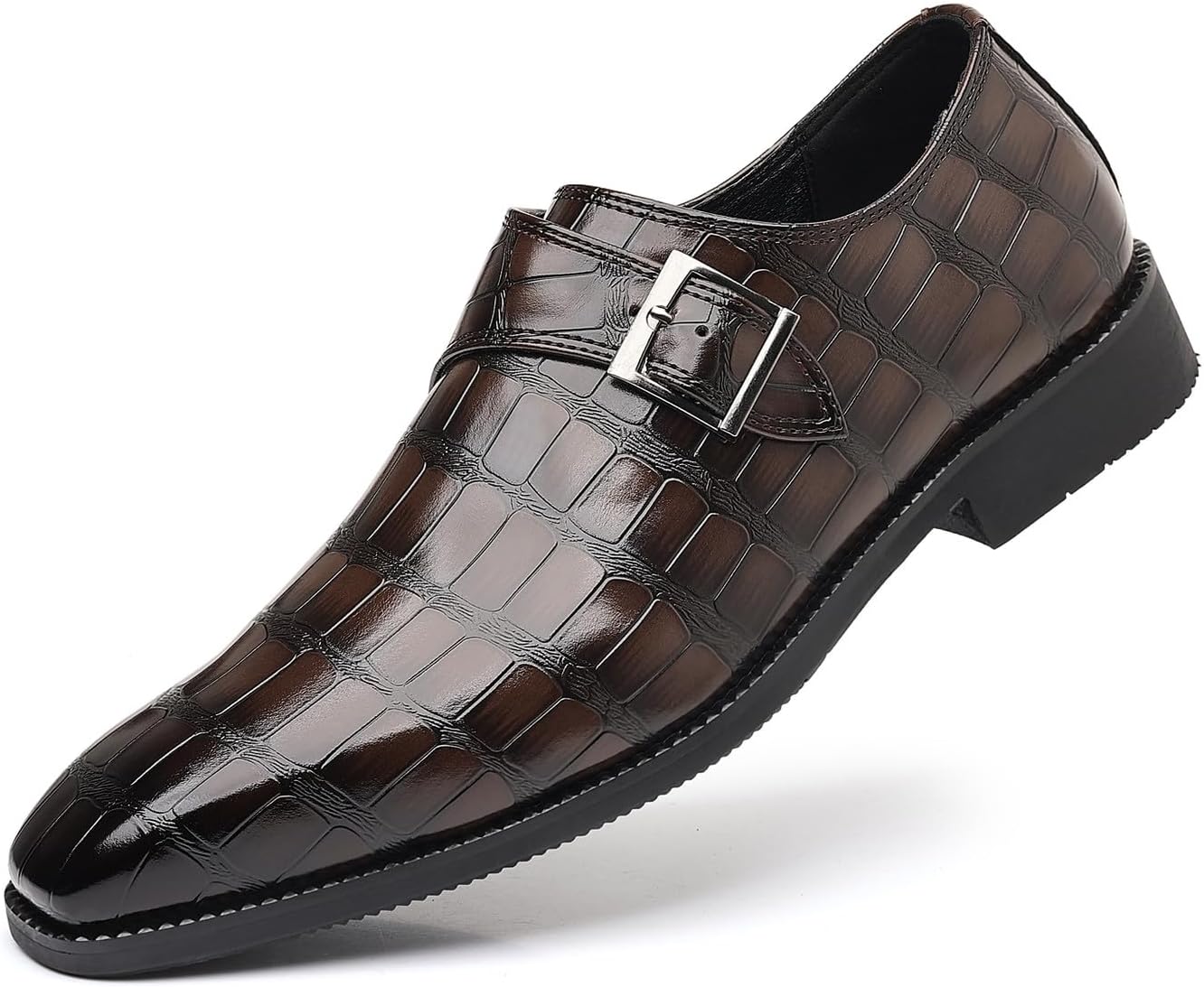 Мужские классические туфли Santimon с крокодиловым принтом и застежкой-монахом, классические туфли-оксфорды на свадьбу и в офис, коричневый
Мужские классические туфли Santimon с крокодиловым принтом и застежкой-монахом, классические туфли-оксфорды на свадьбу и в офис, коричневый