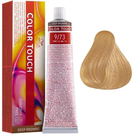 Полуперманентная краска для волос Professionals Color Touch № 9/73, Wella
Полуперманентная краска для волос Professionals Color Touch № 9/73, Wella