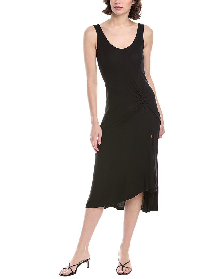 Энза Коста Матовый джерси Макси-платье с драпированным узлом Enza Costa, черный 
Энза Коста Матовый джерси Макси-платье с драпированным узлом Enza Costa, черный