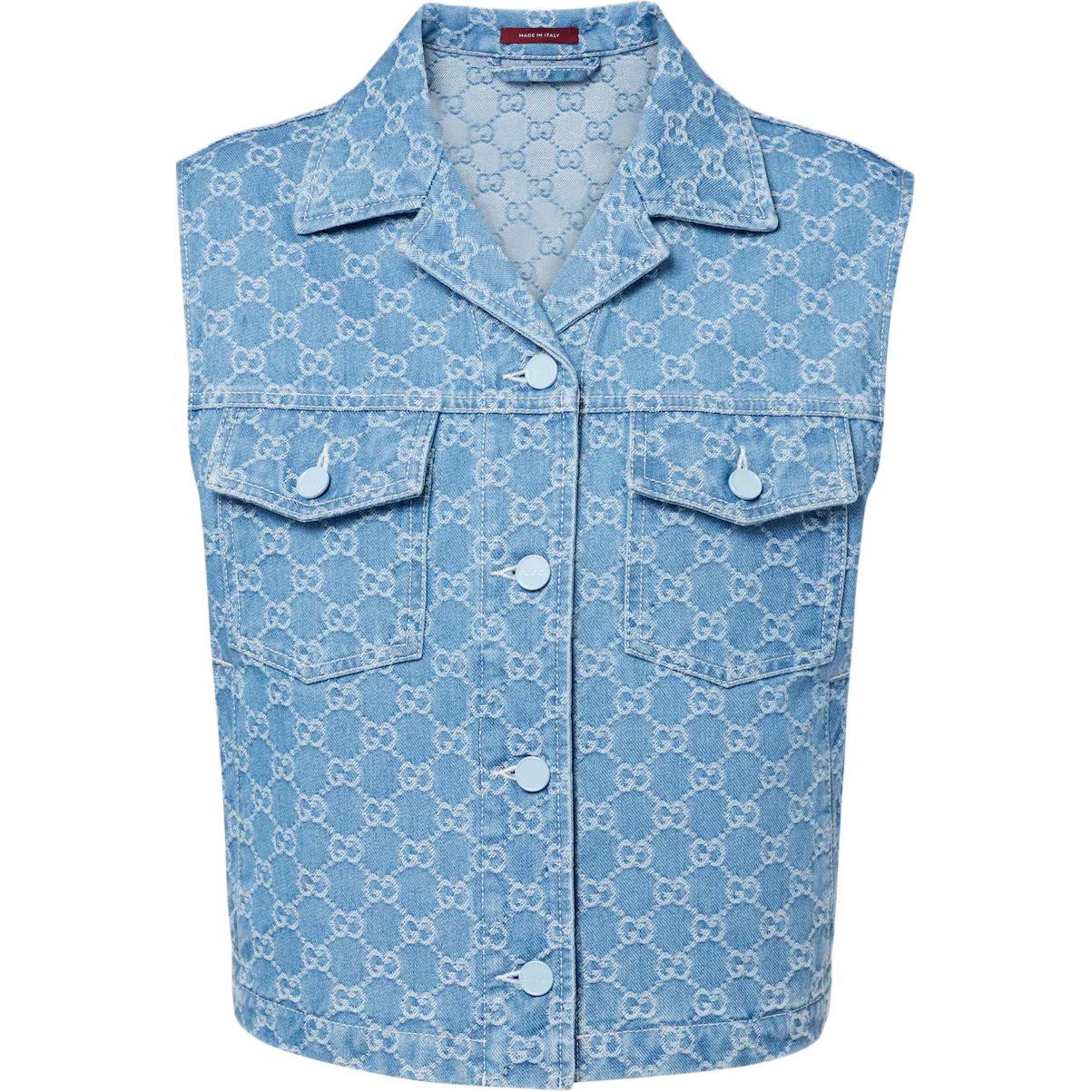 GUCCI Женский синий жилет, Blue
GUCCI Женский синий жилет, Blue