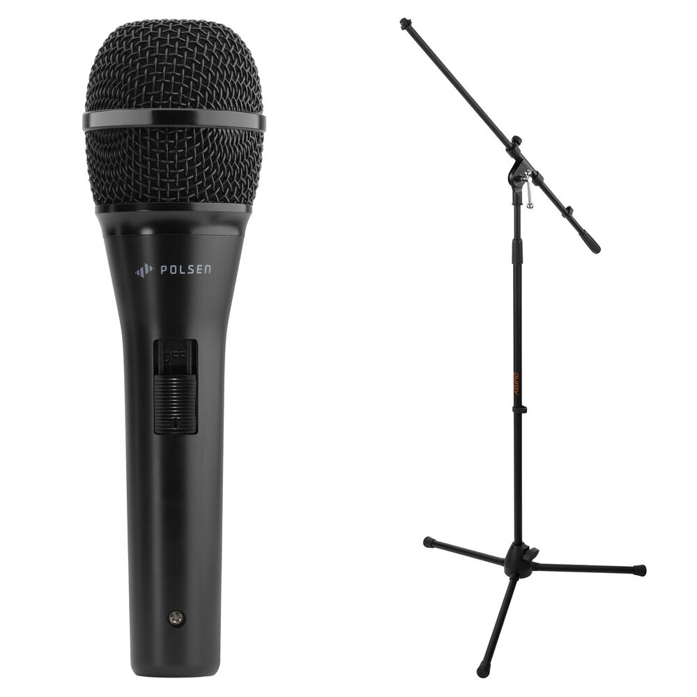 Ручной микрофон Polsen M-85-B Professional Dynamic Handheld Microphone Kit with
Ручной микрофон Polsen M-85-B Professional Dynamic Handheld Microphone Kit with