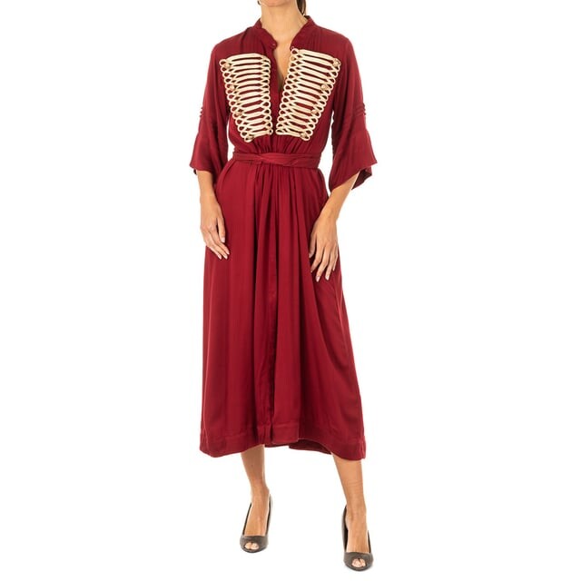 Женское платье с широкими рукавами 3/4 и воротником-стойкой lwdg30 La Martina, бургундия
Женское платье с широкими рукавами 3/4 и воротником-стойкой lwdg30 La Martina, бургундия