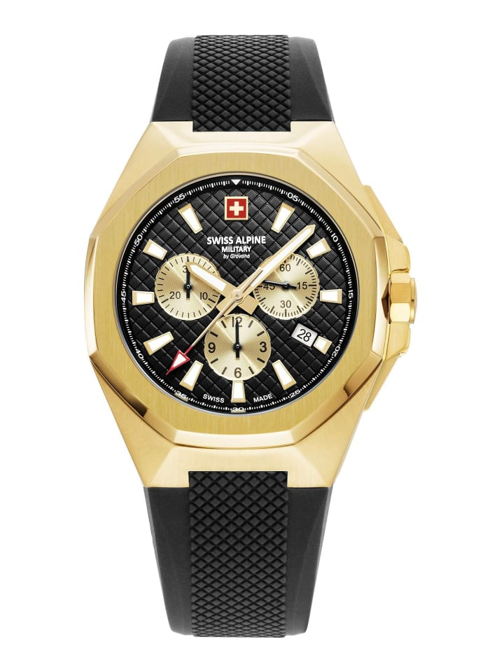 Swiss Alpine Military by Grovana Мужские аналоговые часы черного цвета
Swiss Alpine Military by Grovana Мужские аналоговые часы черного цвета