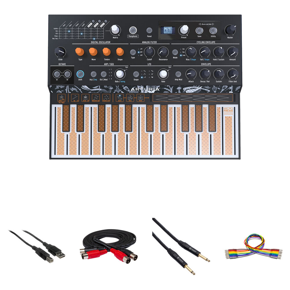Синтезатор Arturia MicroFreak Hybrid Analog/Digital Synthesizer Kit with
Синтезатор Arturia MicroFreak Hybrid Analog/Digital Synthesizer Kit with
