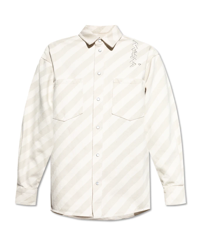 Джинсовая рубашка в стиле оверсайз Marni, бежевый
Джинсовая рубашка в стиле оверсайз Marni, бежевый