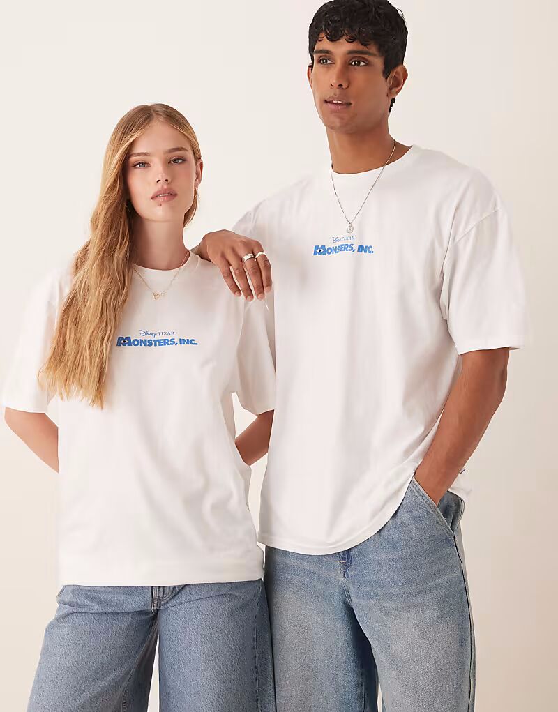 Футболка унисекс оверсайз ASOS DESIGN Disney Pixar с принтом Monsters Inc в белом цвете
Футболка унисекс оверсайз ASOS DESIGN Disney Pixar с принтом Monsters Inc в белом цвете