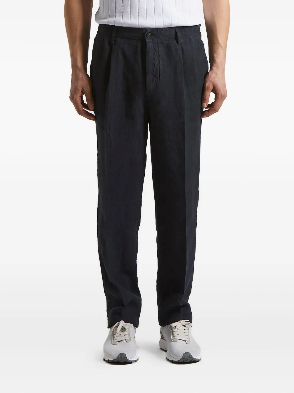 Плиссированные льняные брюки Peserico, синий
Плиссированные льняные брюки Peserico, синий