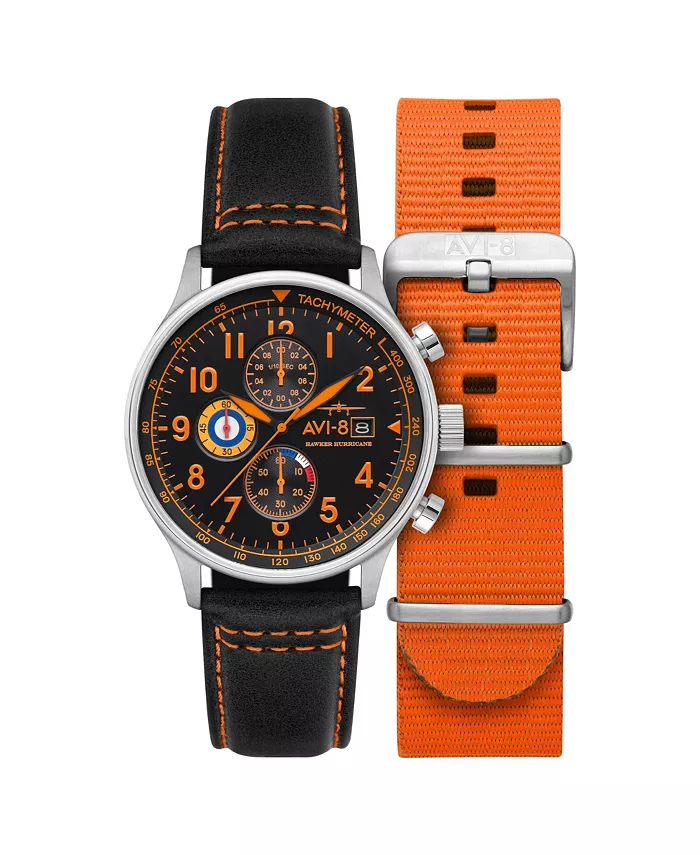 Мужские часы Hawker Hurricane Classic Chronograph с черным кожаным ремешком, 43.5 мм AVI-8
Мужские часы Hawker Hurricane Classic Chronograph с черным кожаным ремешком, 43.5 мм AVI-8