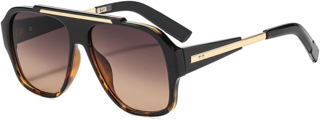 Модные квадратные солнцезащитные очки с заклепками для женщин, защита от УФ-излучения UV400, ретро-стиль, градиентный дизайн, панк-стиль для мужчин UATXTAU, Black Leopard Tea
Модные квадратные солнцезащитные очки с заклепками для женщин, защита от УФ-излучения UV400, ретро-стиль, градиентный дизайн, панк-стиль для мужчин UATXTAU, Black Leopard Tea