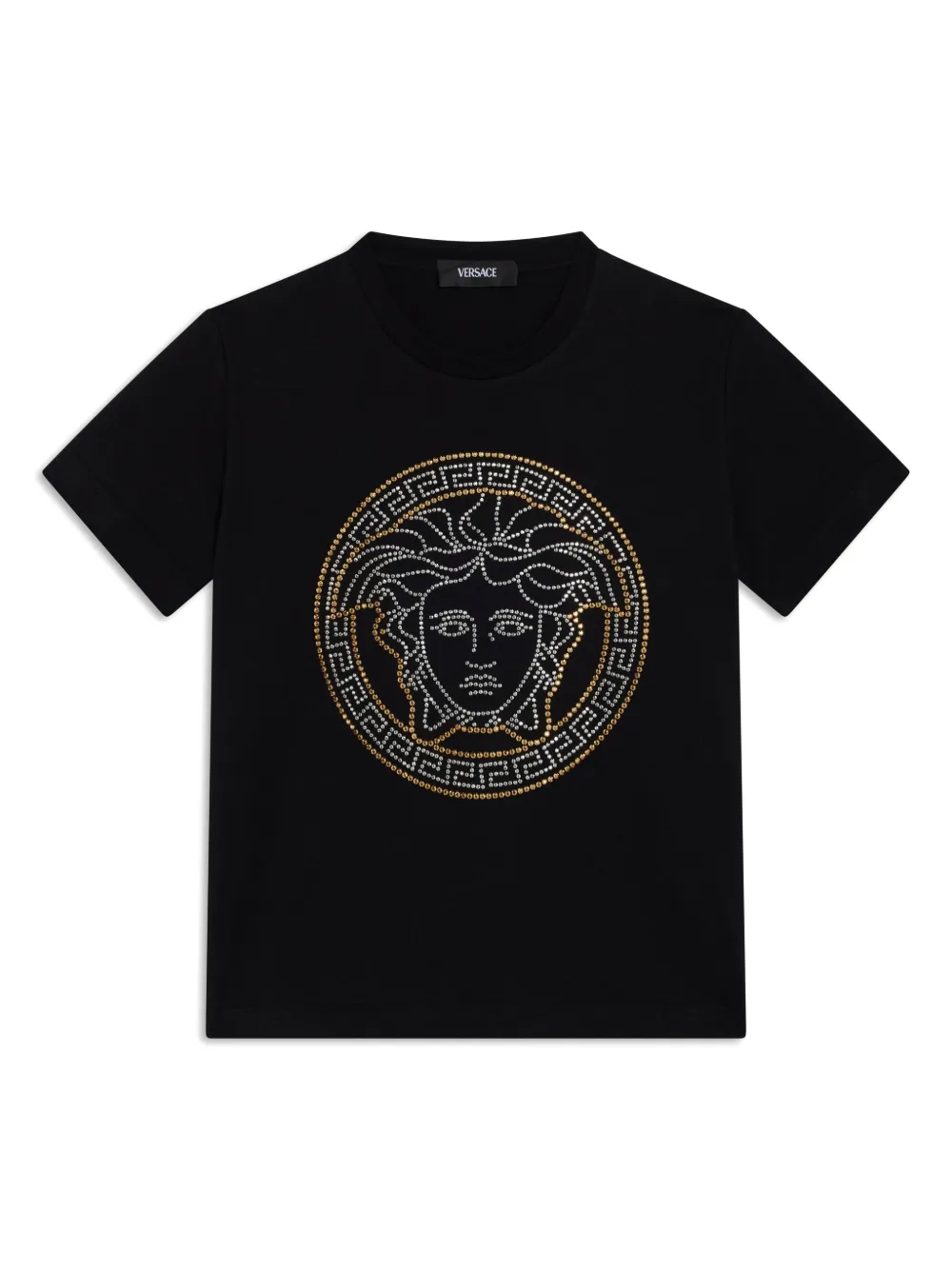 Футболка с декором Medusa Versace Kids, черный
Футболка с декором Medusa Versace Kids, черный