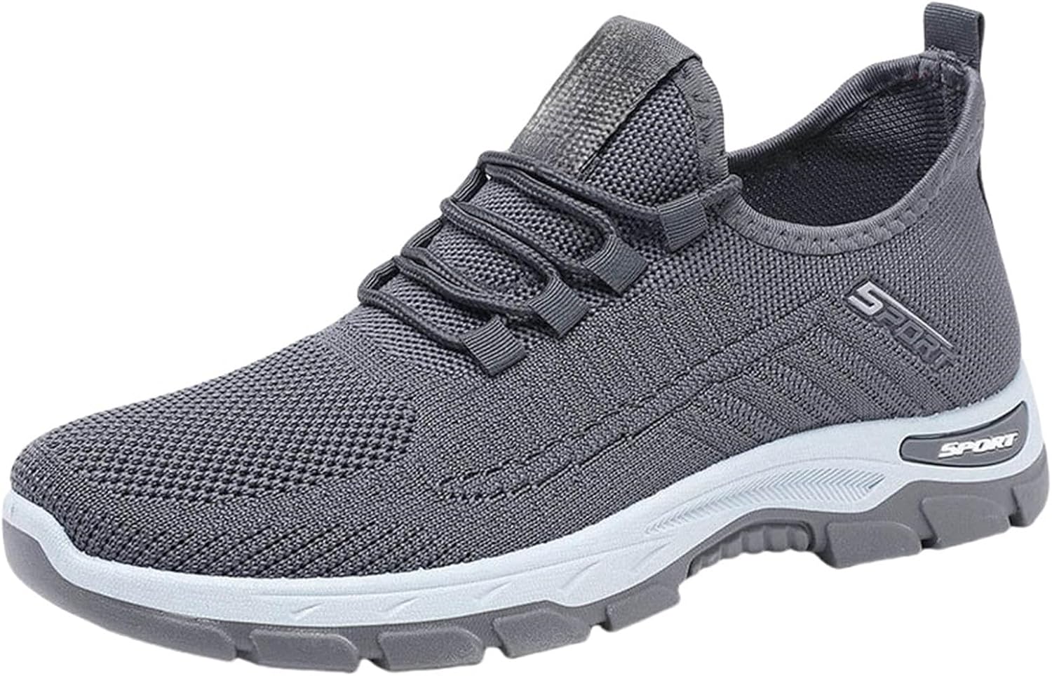 Мужские сетчатые дышащие повседневные кроссовки с подошвой для бега, нескользящие носочные спортивные летние легкие базовые кроссовки Generic, серый
Мужские сетчатые дышащие повседневные кроссовки с подошвой для бега, нескользящие носочные спортивные летние легкие базовые кроссовки Generic, серый