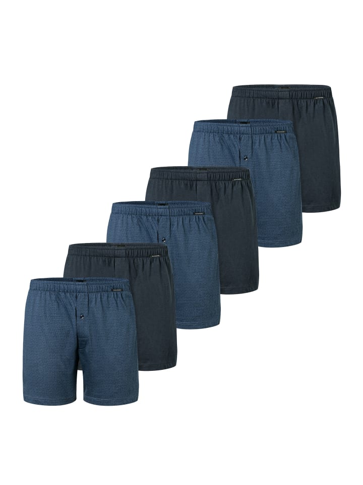 Трусы боксеры Schiesser, цвет blau/dunkelblau 
Трусы боксеры Schiesser, цвет blau/dunkelblau