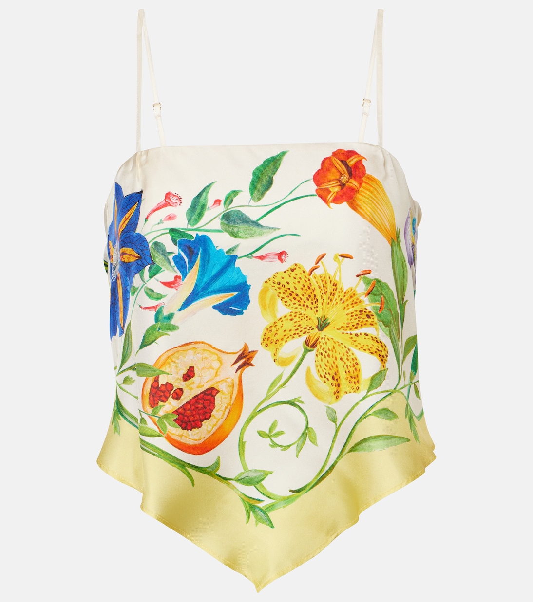 Шелковый топ с цветочным принтом Casa Alémais, разноцветный
Шелковый топ с цветочным принтом Casa Alémais, разноцветный