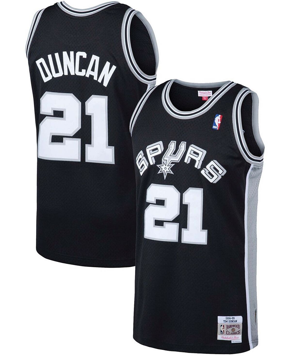 Мужская черная майка Тима Дункана San Antonio Spurs 1998-99 Hardwood Classics Swingman Mitchell & Ness
Мужская черная майка Тима Дункана San Antonio Spurs 1998-99 Hardwood Classics Swingman Mitchell & Ness
