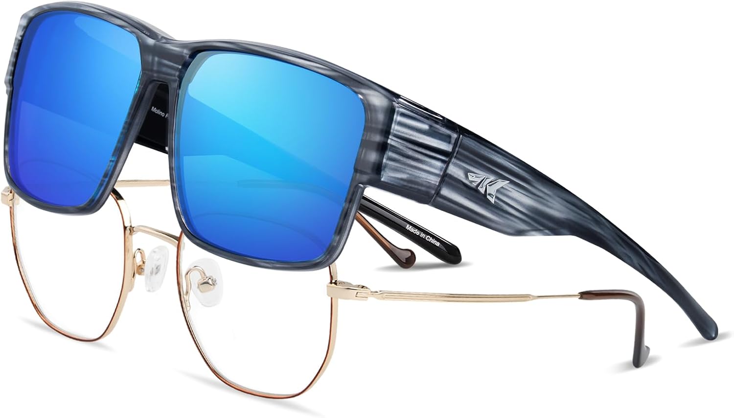 Поляризованные солнцезащитные очки KastKing Molino Fit-Over с защитой от УФ-излучения UV400, сверхлегкие, облегающие, для рыбалки и спорта, линзы TAC, G: Gloss Tal Light Gray Frame, Blue White Mirror
Поляризованные солнцезащитные очки KastKing Molino Fit-Over с защитой от УФ-излучения UV400, сверхлегкие, облегающие, для рыбалки и спорта, линзы TAC, G: Gloss Tal Light Gray Frame, Blue White Mirror