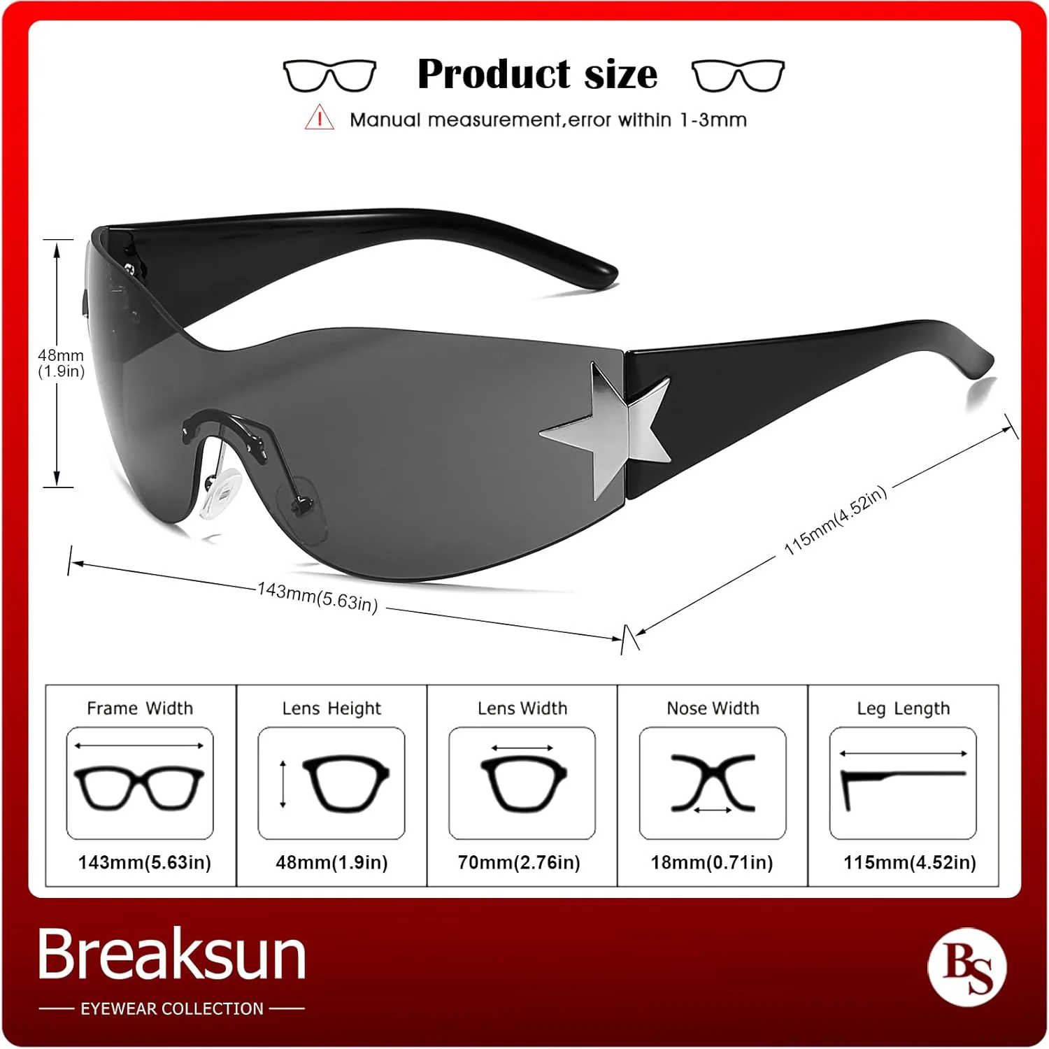 Солнцезащитные очки без оправы в стиле Y2K для женщин и мужчин, модные очки в стиле 2000-х, стильные очки без оправы Breaksun, Black/Grey +Clear Green/Green
Солнцезащитные очки без оправы в стиле Y2K для женщин и мужчин, модные очки в стиле 2000-х, стильные очки без оправы Breaksun, Black/Grey +Clear Green/Green