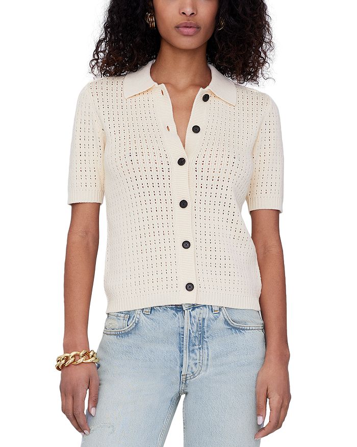 Кардиган с коротким рукавом Alexis Anine Bing, слоновая кость/кремовый
Кардиган с коротким рукавом Alexis Anine Bing, слоновая кость/кремовый