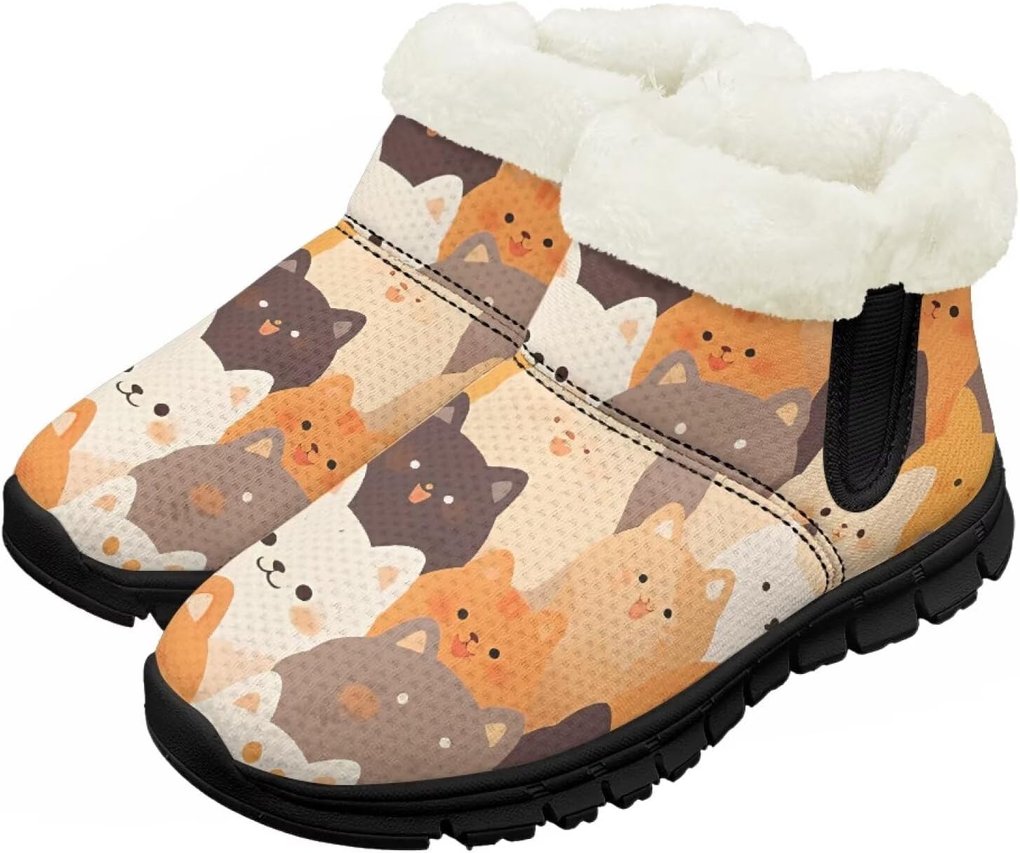 Детские зимние сапоги для девочек, водонепроницаемые, противоскользящие, для холодной погоды, с искусственным мехом, походные ботинки Goronwyfloyd, Colorful Cat
Детские зимние сапоги для девочек, водонепроницаемые, противоскользящие, для холодной погоды, с искусственным мехом, походные ботинки Goronwyfloyd, Colorful Cat