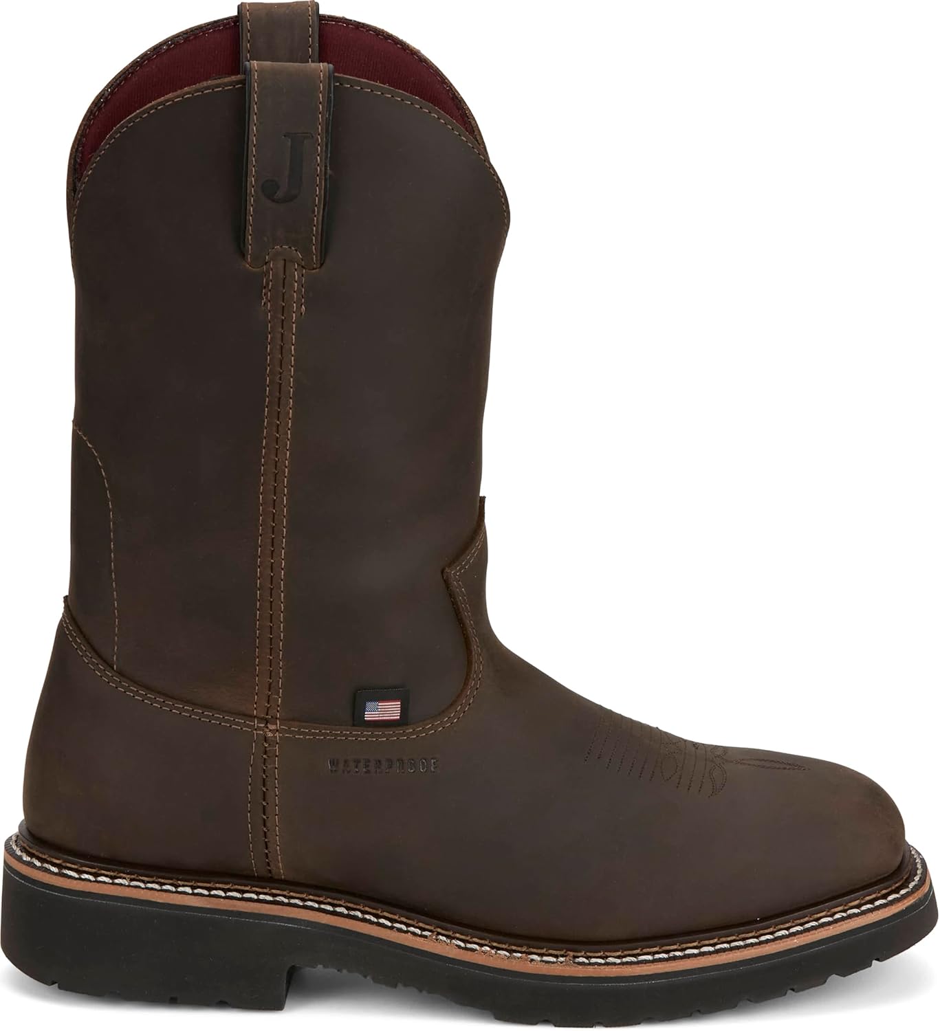 Ботинки Justin Ames 11 с металлическим носком и Billings 11 с металлическим носком - коллекция Homeland - водонепроницаемые мужские ботинки, кожа коровы, стелька J-Flex Ortholite, устойчивы к маслу, Hickory
Ботинки Justin Ames 11 с металлическим носком и Billings 11 с металлическим носком - коллекция Homeland - водонепроницаемые мужские ботинки, кожа коровы, стелька J-Flex Ortholite, устойчивы к маслу, Hickory