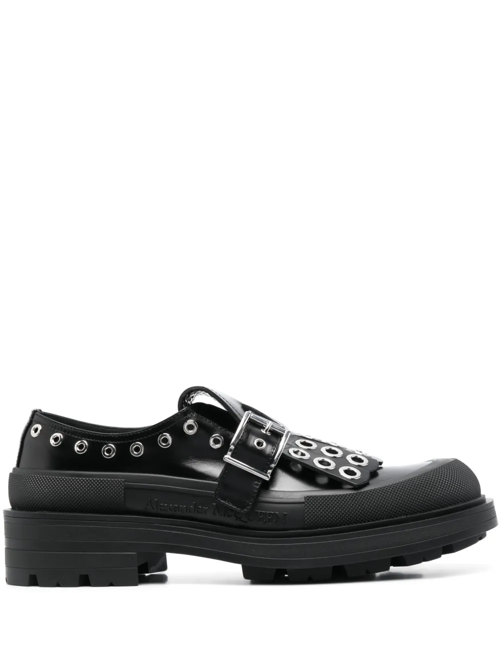Туфли монки с пряжками Alexander McQueen, черный
Туфли монки с пряжками Alexander McQueen, черный