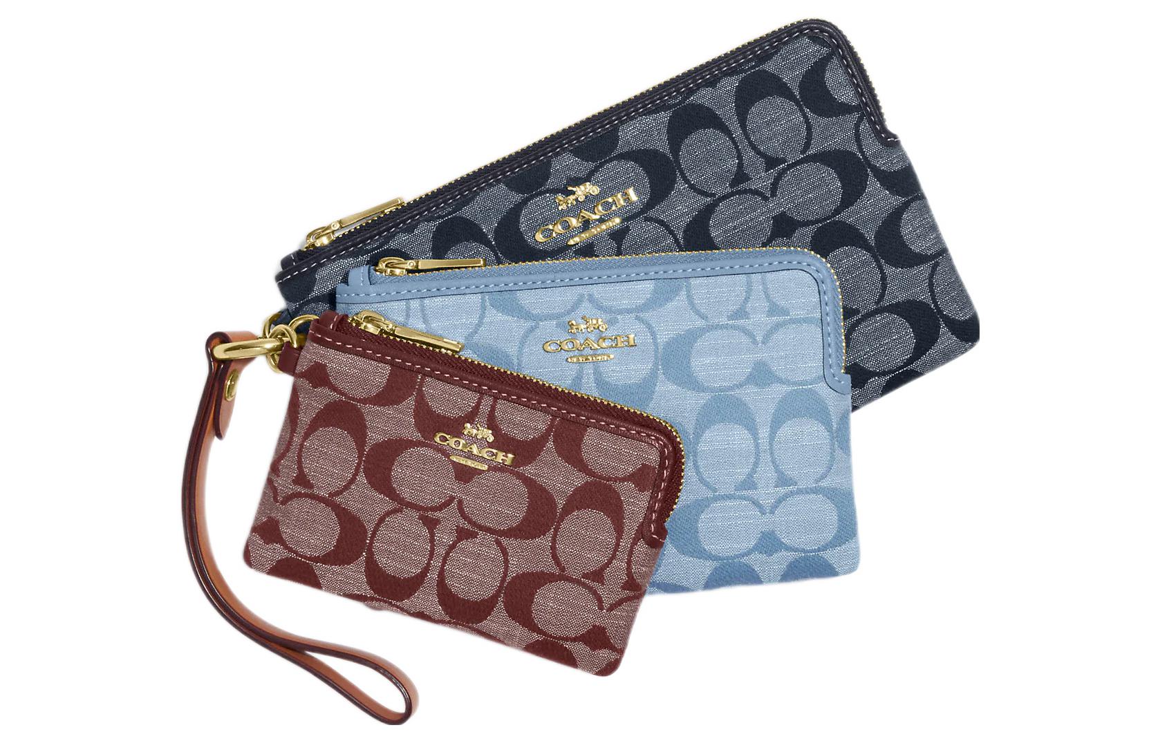 Кожаный клатч с угловой молнией небольшого размера для женщин темно-синий COACH
Кожаный клатч с угловой молнией небольшого размера для женщин темно-синий COACH