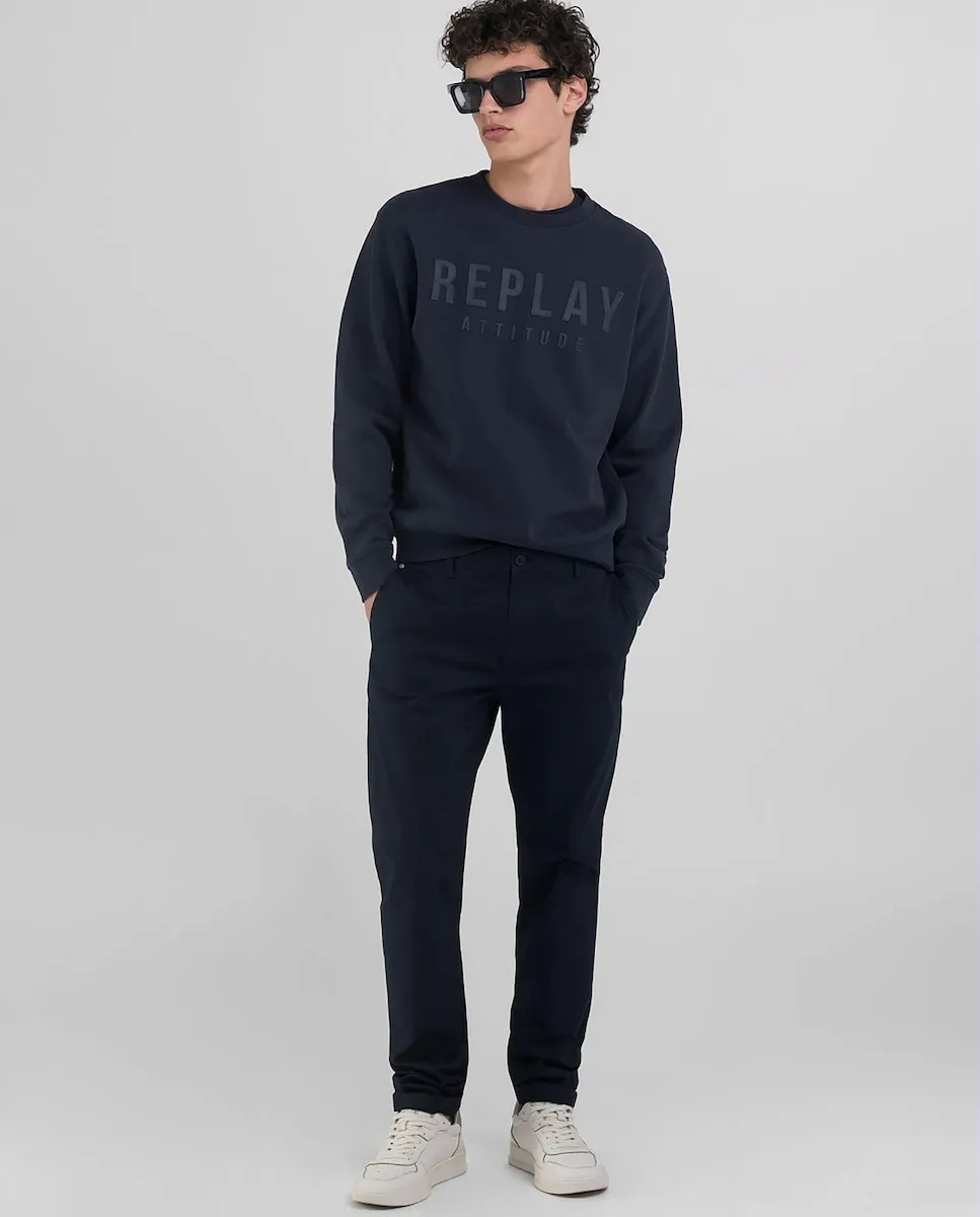 Мужские чиносы с карманами Replay, тёмно-синий
Мужские чиносы с карманами Replay, тёмно-синий