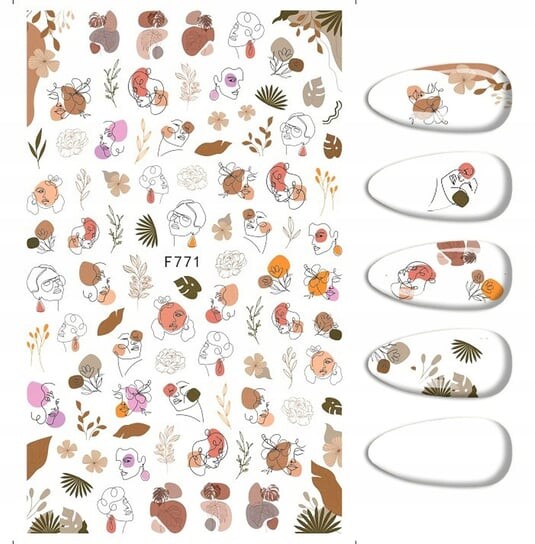 Наклейки для дизайна ногтей с узорами для женщин F-771, Frezarkowo
Наклейки для дизайна ногтей с узорами для женщин F-771, Frezarkowo