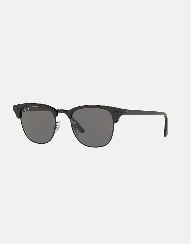 Черные солнцезащитные очки Ray-Ban Clubmaster Classic с квадратной поляризацией и черными линзами
Черные солнцезащитные очки Ray-Ban Clubmaster Classic с квадратной поляризацией и черными линзами