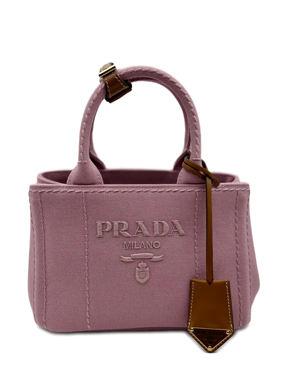 Сумка-тоут с вышитым логотипом Prada, розовый
Сумка-тоут с вышитым логотипом Prada, розовый