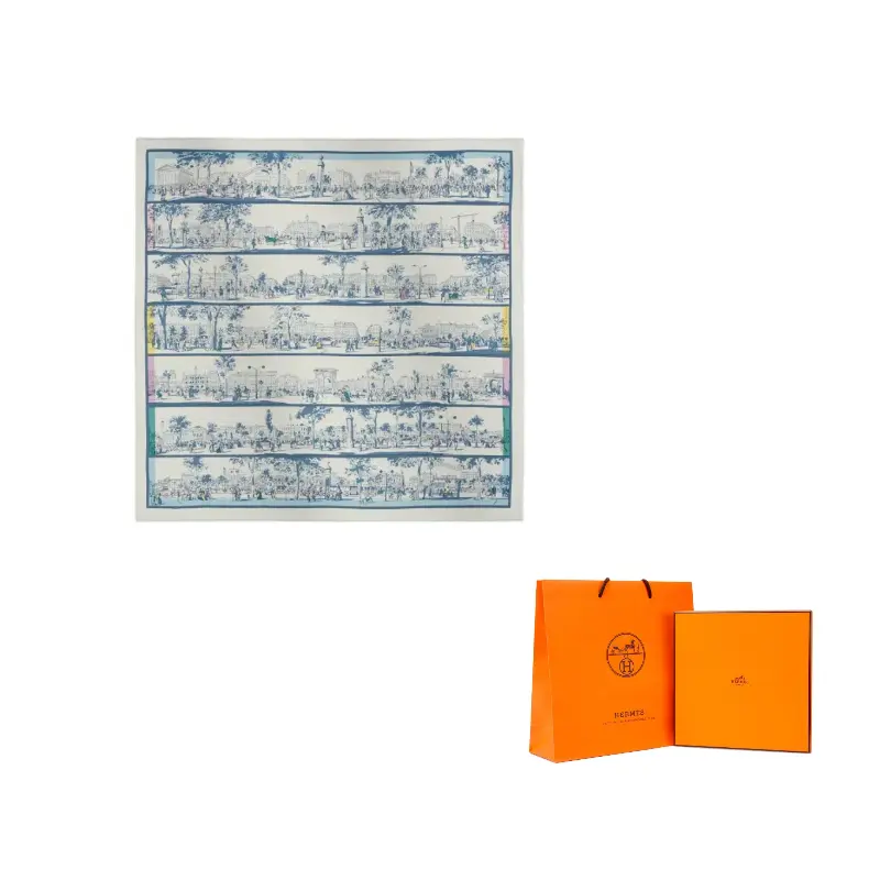 HERMES Шарф из тутового шелка с ручным подрубленным краем Unisex White/Denim Blue/Rose
HERMES Шарф из тутового шелка с ручным подрубленным краем Unisex White/Denim Blue/Rose