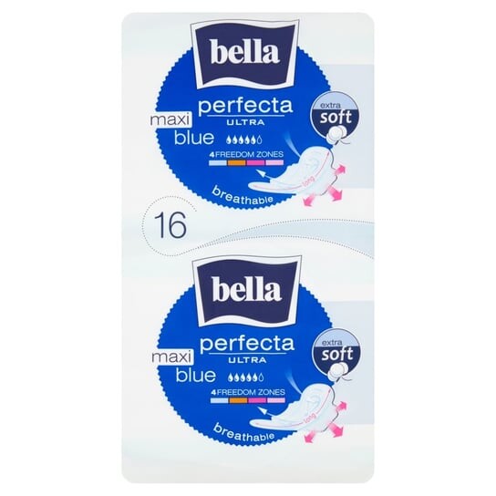 Прокладки гигиенические, 16 шт. Bella, Perfecta Ultra Maxi Blue 
Прокладки гигиенические, 16 шт. Bella, Perfecta Ultra Maxi Blue