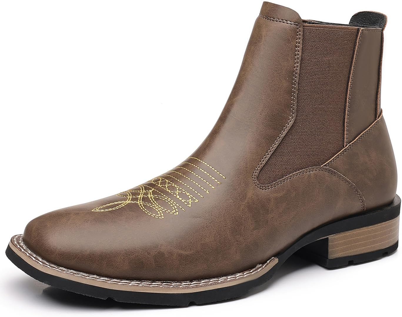 Мужские ботинки Santimon с квадратным носком, типа Челси, до щиколотки, без шнуровки, противоскользящие, для повседневной и уличной носки, коричневый
Мужские ботинки Santimon с квадратным носком, типа Челси, до щиколотки, без шнуровки, противоскользящие, для повседневной и уличной носки, коричневый