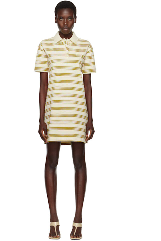 Желтое полосатое хлопковое мини-платье поло Burberry
Желтое полосатое хлопковое мини-платье поло Burberry