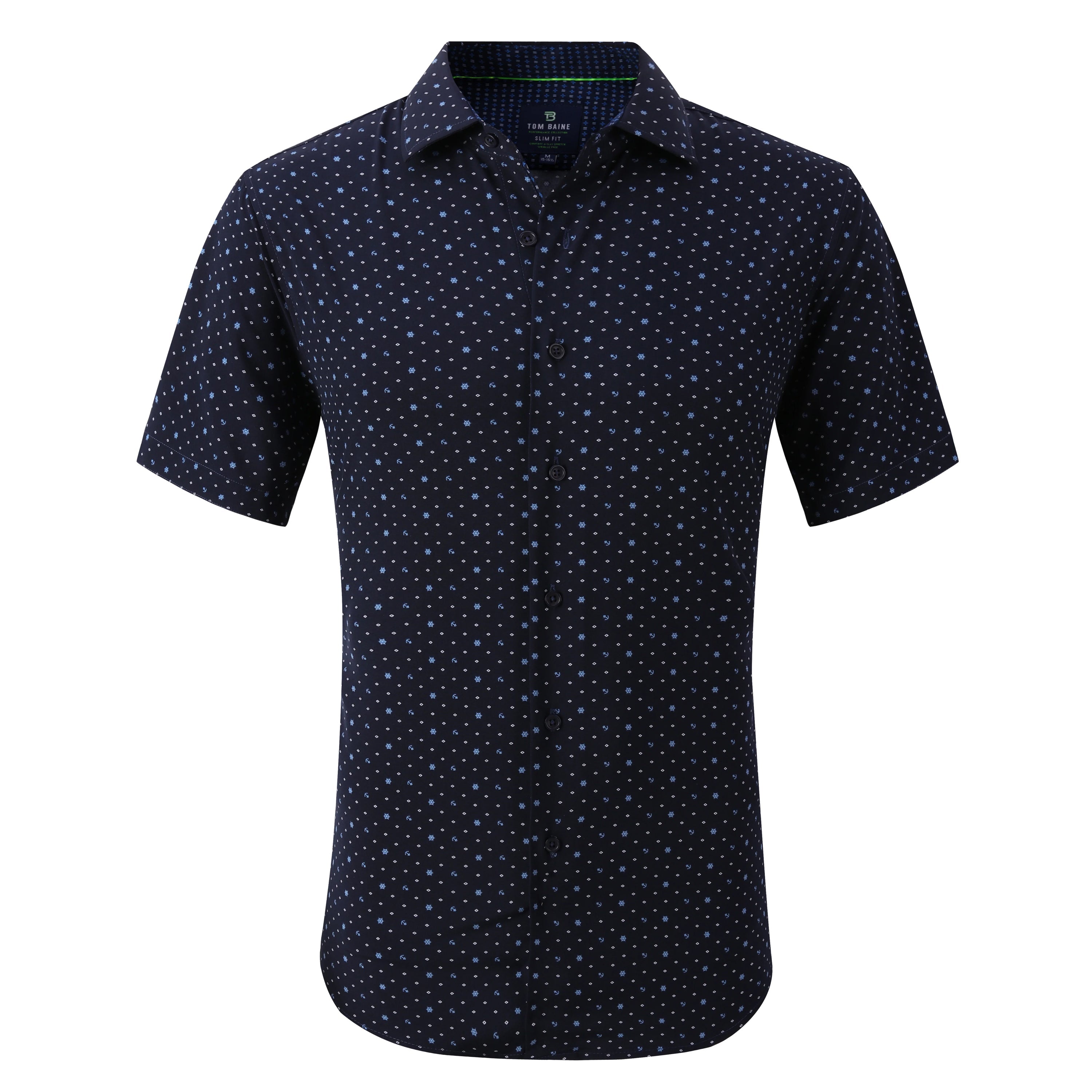 Tom Baine Slim Fit Performance Мужская рубашка с коротким рукавом, темно-синий
Tom Baine Slim Fit Performance Мужская рубашка с коротким рукавом, темно-синий