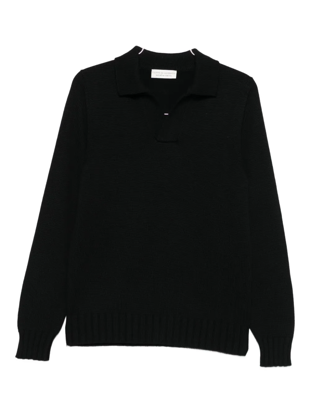 Свитер с воротником поло Filippo De Laurentiis, черный
Свитер с воротником поло Filippo De Laurentiis, черный
