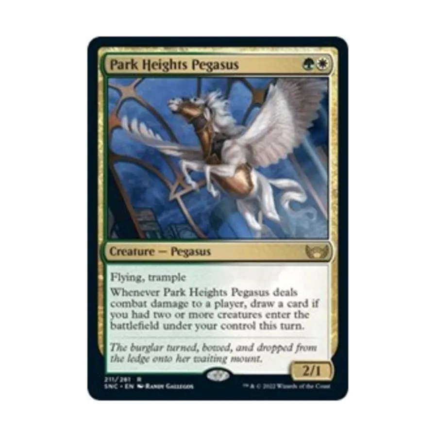 CCG Парк-Хайтс Пегас (R), MTG - Streets of New Capenna
CCG Парк-Хайтс Пегас (R), MTG - Streets of New Capenna