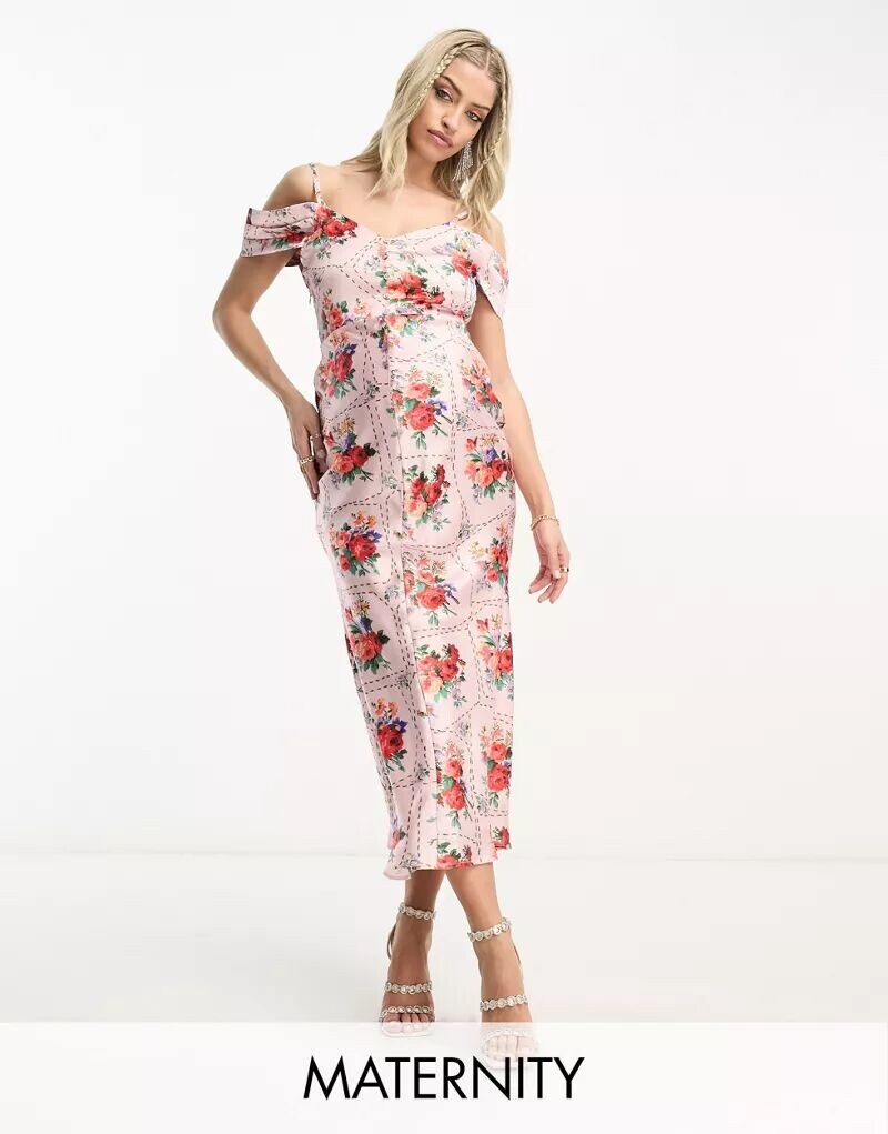 Атласное платье миди с открытыми плечами для беременных Hope & Ivy Hope & Ivy Maternity
Атласное платье миди с открытыми плечами для беременных Hope & Ivy Hope & Ivy Maternity