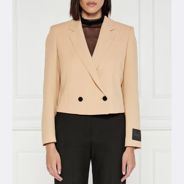Элегантная куртка классического кроя Hugo, бежевый 
Элегантная куртка классического кроя Hugo, бежевый