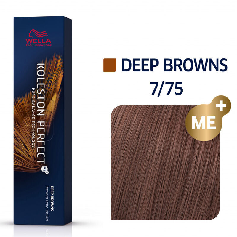 Стойкая краска для волос 7/75 Wella Professionals Koleston Perfect Me+, 60 мл
Стойкая краска для волос 7/75 Wella Professionals Koleston Perfect Me+, 60 мл