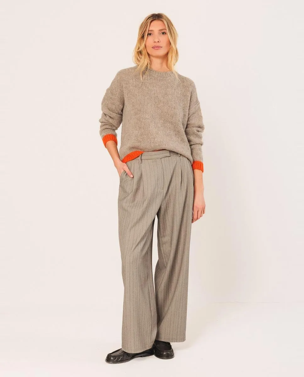 Женский джемпер с длинным рукавом и круглым вырезом Indi & Cold, бежевый
Женский джемпер с длинным рукавом и круглым вырезом Indi & Cold, бежевый