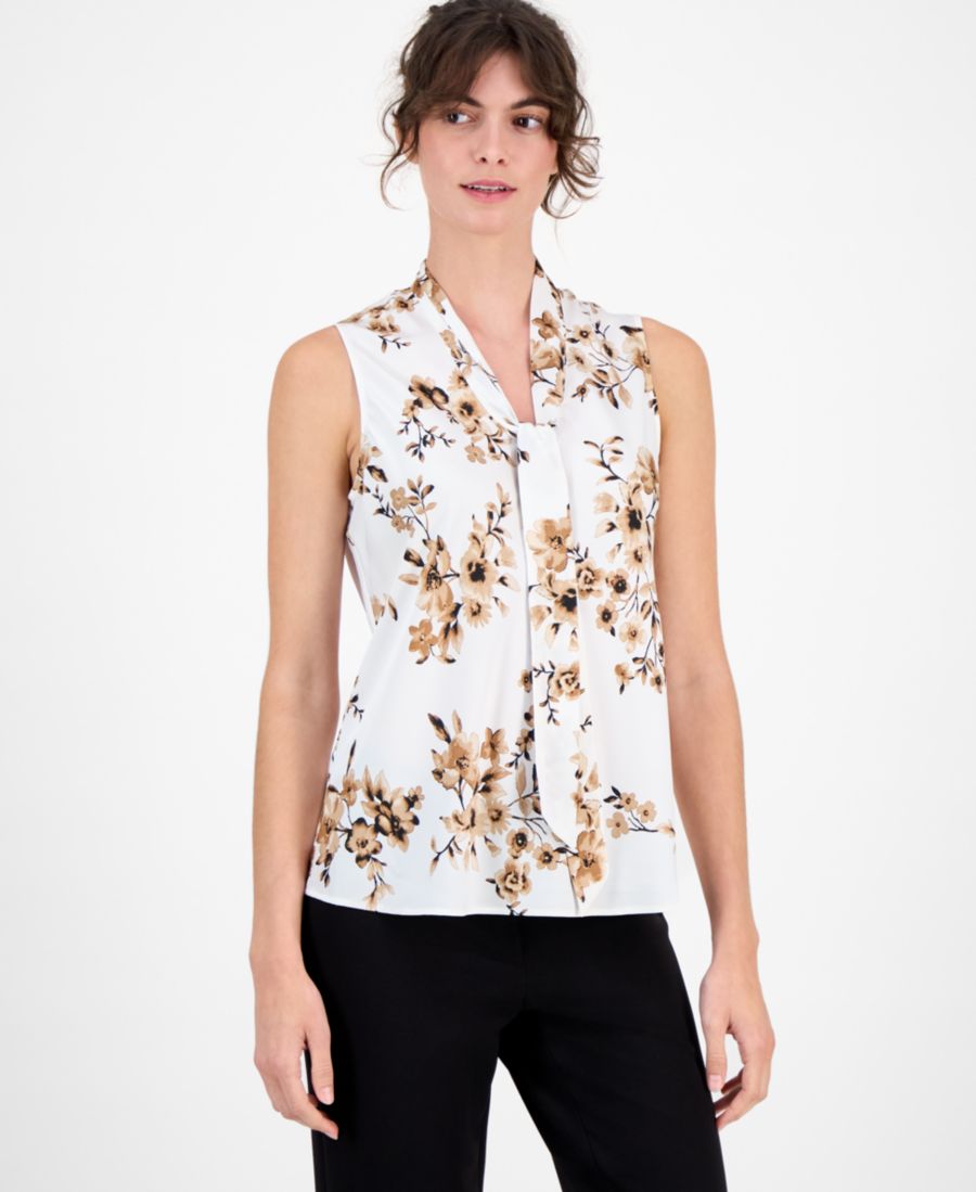 Женская блузка без рукавов с завязками на шее Kasper, Vanilla Ice Multi
Женская блузка без рукавов с завязками на шее Kasper, Vanilla Ice Multi