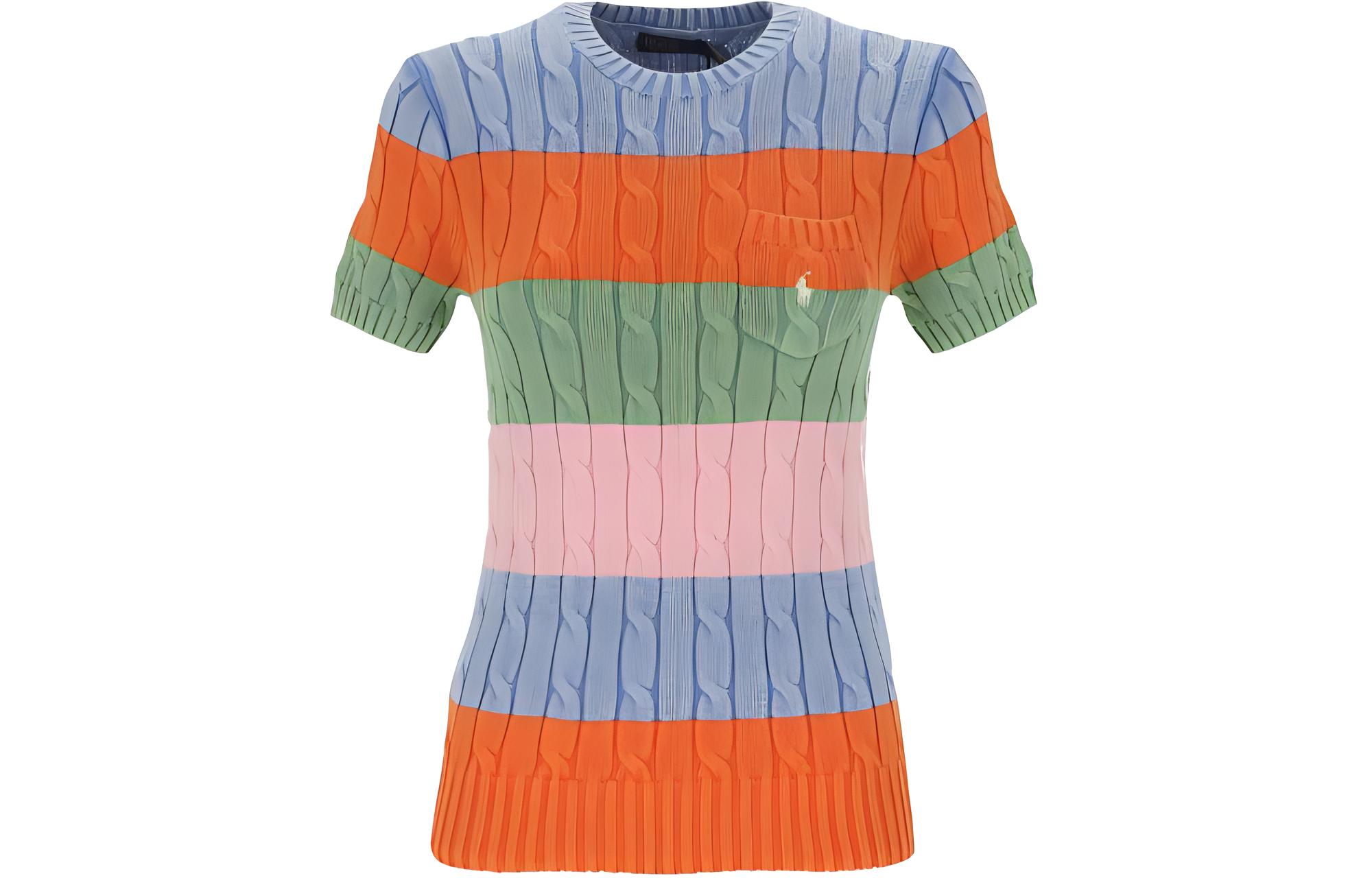 Цветной хлопковый топ Polo Ralph Lauren, разноцветный
Цветной хлопковый топ Polo Ralph Lauren, разноцветный