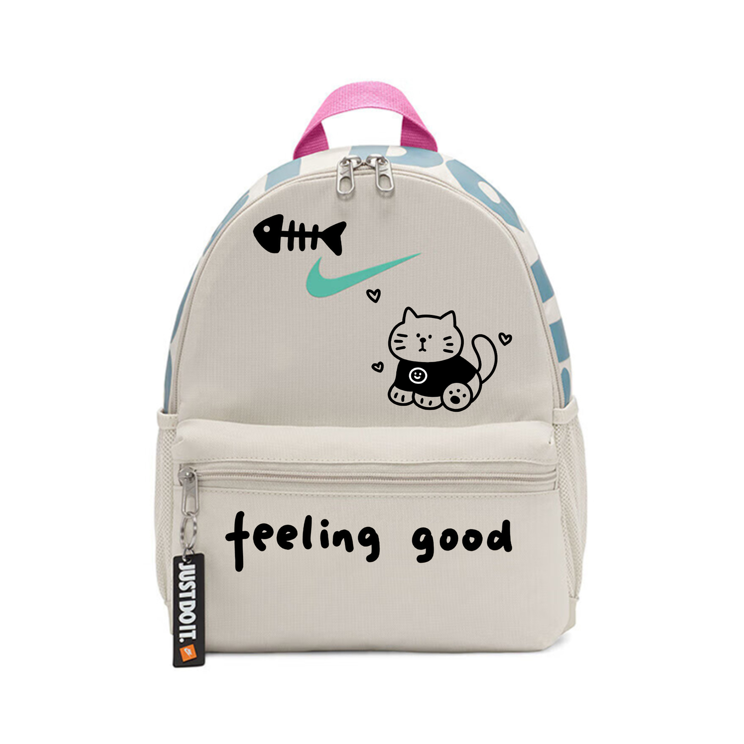 Nike Бикио, детский рюкзак из серо-белой ткани, Kitten Wants to Eat Fish
Nike Бикио, детский рюкзак из серо-белой ткани, Kitten Wants to Eat Fish