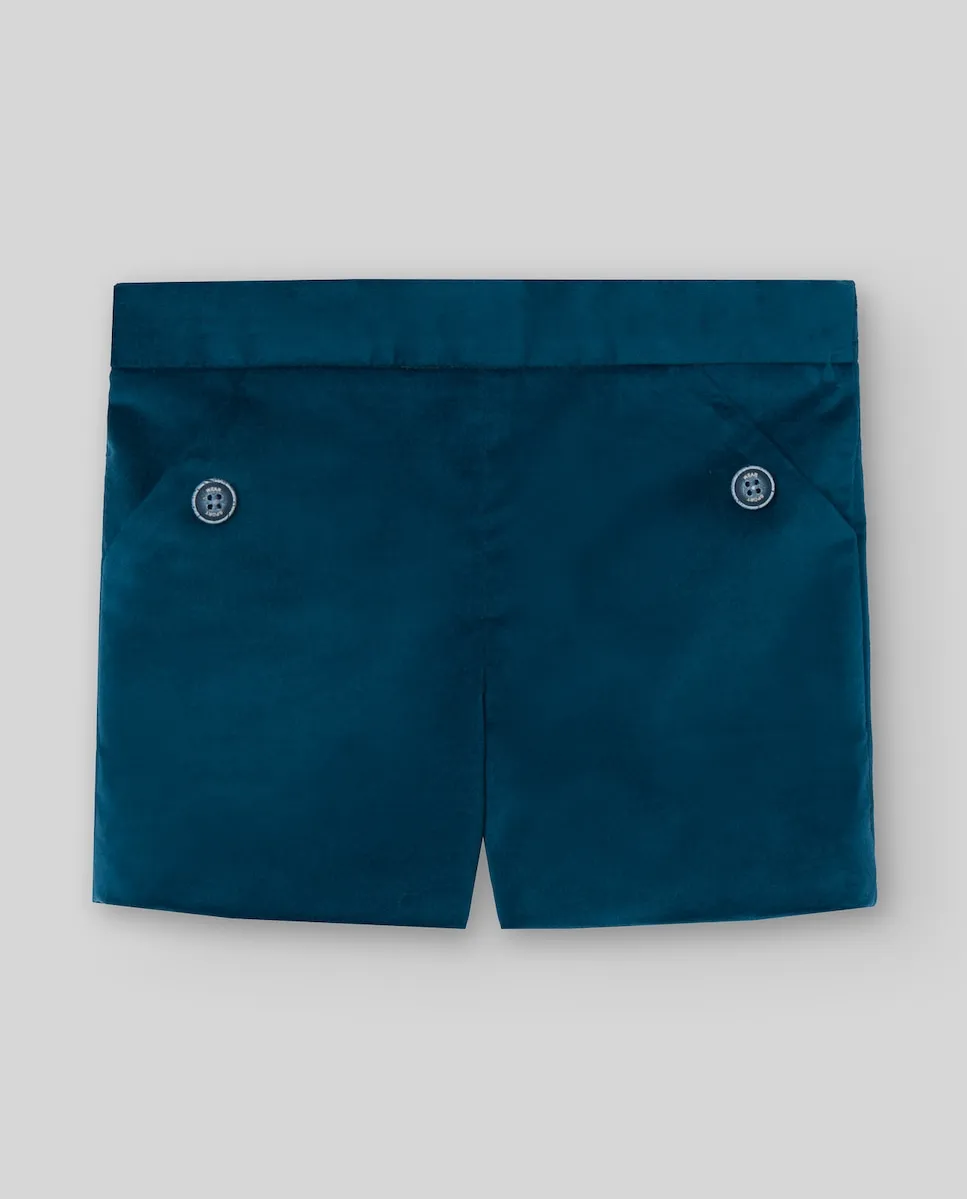 Детские бархатные шорты коллекции Quinta PAZ Rodríguez, темно-синий
Детские бархатные шорты коллекции Quinta PAZ Rodríguez, темно-синий