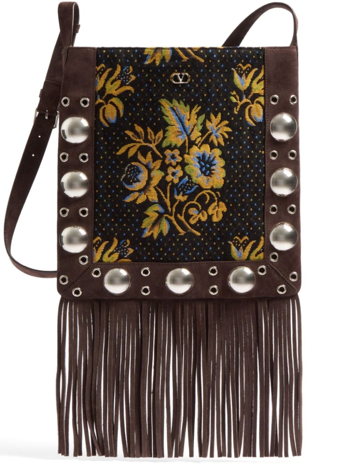 Жаккардовая сумка на плечо Nellcte Valentino Garavani, коричневый
Жаккардовая сумка на плечо Nellcte Valentino Garavani, коричневый