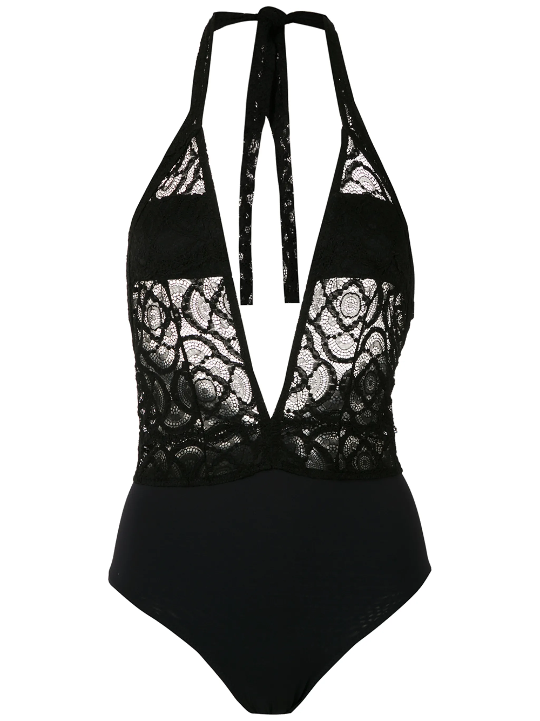 Купальник с кружевными вставками Amir Slama, черный
Купальник с кружевными вставками Amir Slama, черный