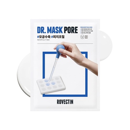 Маска для лица Dr. Mask Pore для контроля за себума и очищения пор Rovectin
Маска для лица Dr. Mask Pore для контроля за себума и очищения пор Rovectin