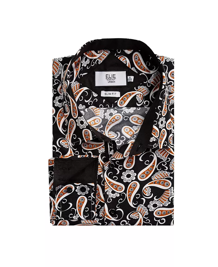 Черная спортивная рубашка приталенного кроя Big Boys Paisley Elie Balleh, черный
Черная спортивная рубашка приталенного кроя Big Boys Paisley Elie Balleh, черный