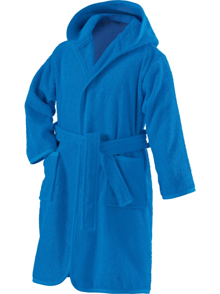 Erwin Müller Детский банный халат из махровой ткани с капюшоном, синий
Erwin Müller Детский банный халат из махровой ткани с капюшоном, синий