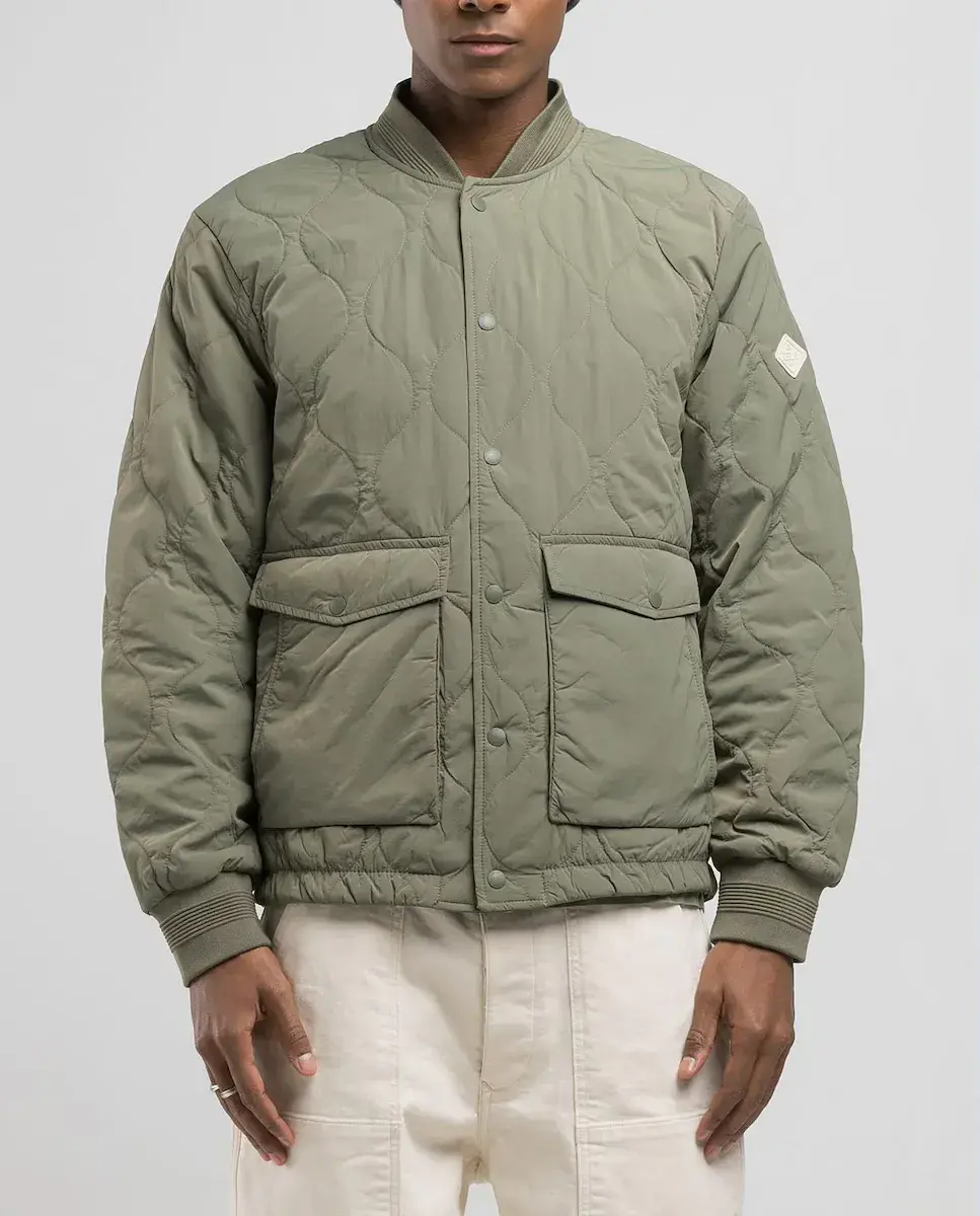 Мужская куртка-бомбер на пуговицах Replay, светло-зеленый
Мужская куртка-бомбер на пуговицах Replay, светло-зеленый